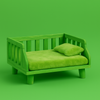 Wood Dog Bed