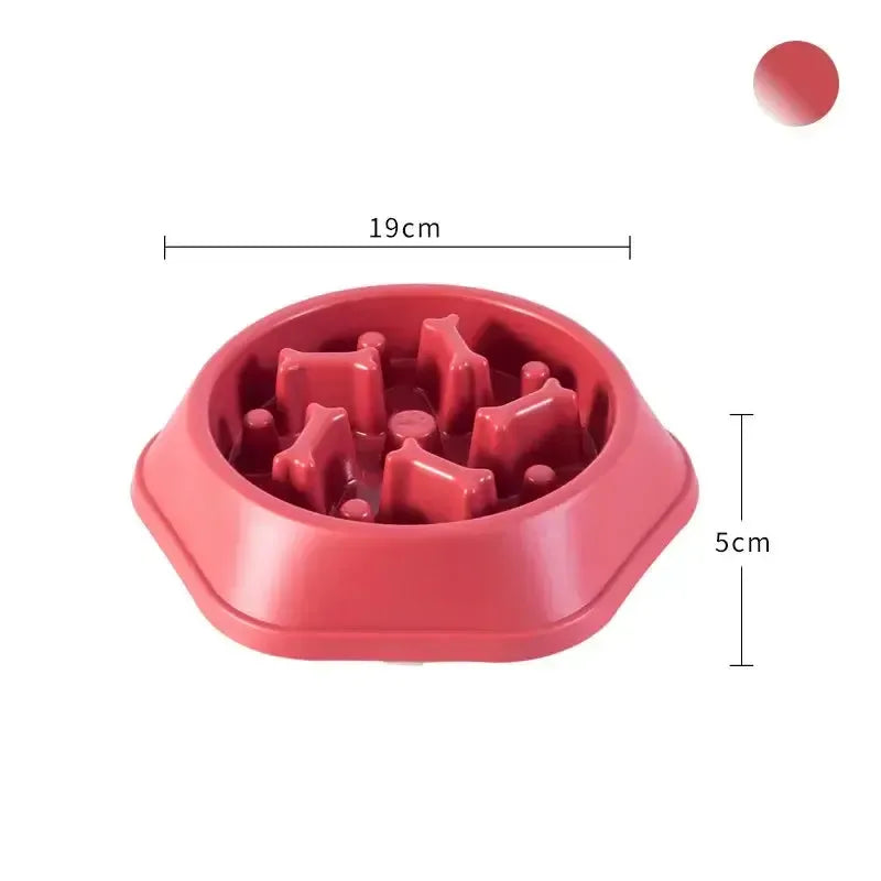 Anti-Gulp Slow Feeder Dog Bowl