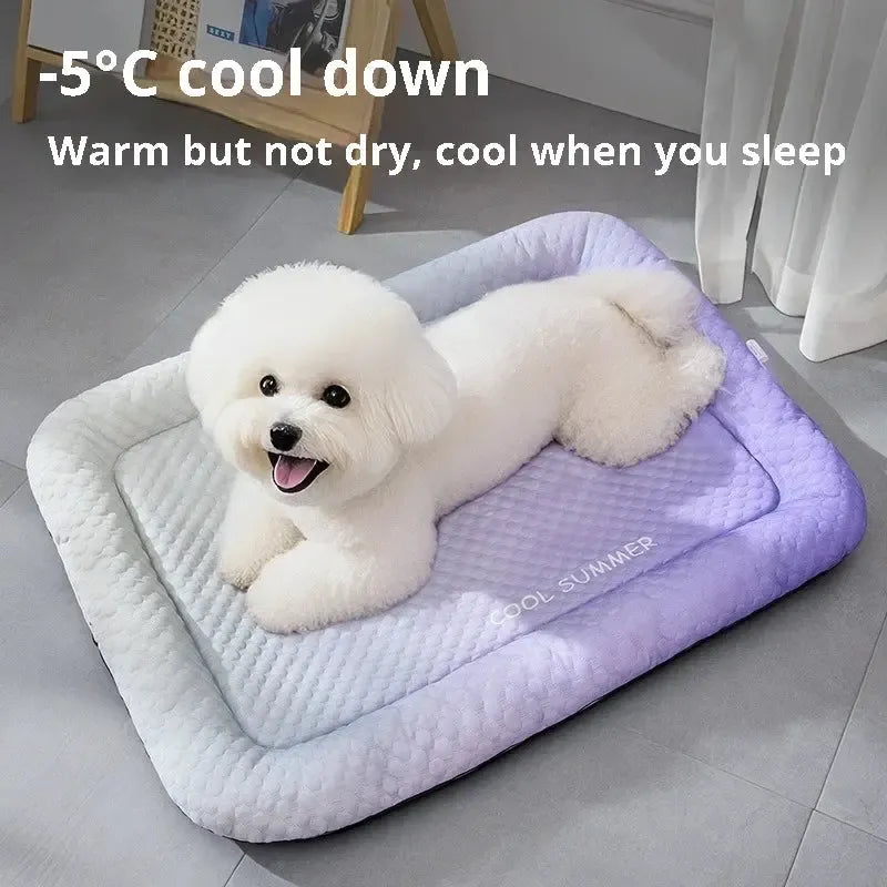 Breathable Orthopedic Cooling Dog Mat for Crates, Floors, and Travel