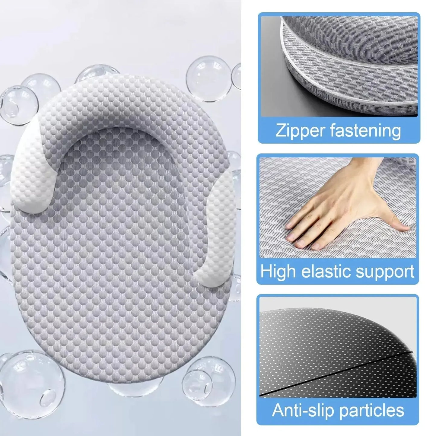 Breathable Orthopedic Dog Cooling Pad with Pillow for Crates, Floors, and Travel