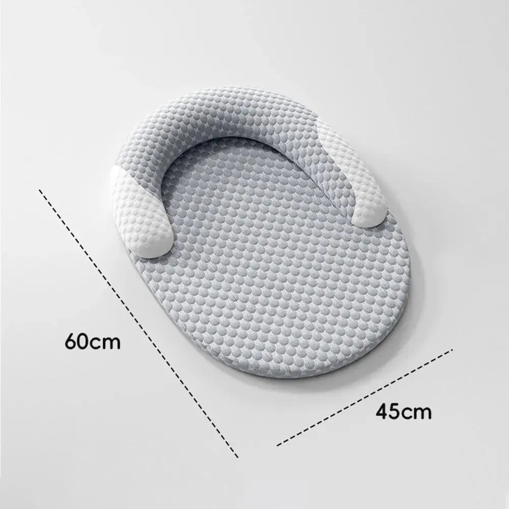 Breathable Orthopedic Dog Cooling Pad with Pillow for Crates, Floors, and Travel