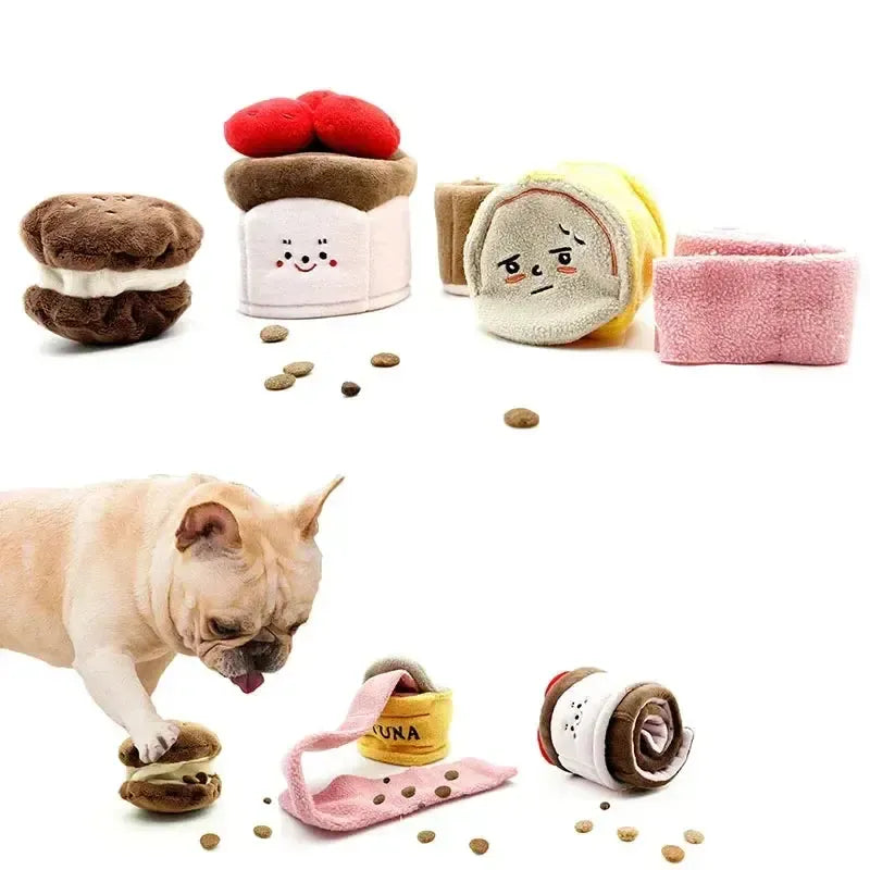 Cute Interactive Plush Puzzle Feeder Toy