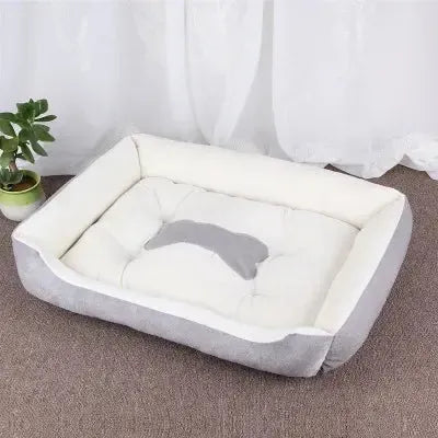 Dog Sofa Bed Cotton Washable with Anti-Slip Base