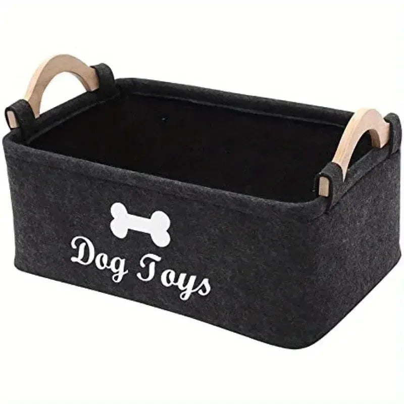 Dog Toy Box Felt Storage – Strong & Stylish Design