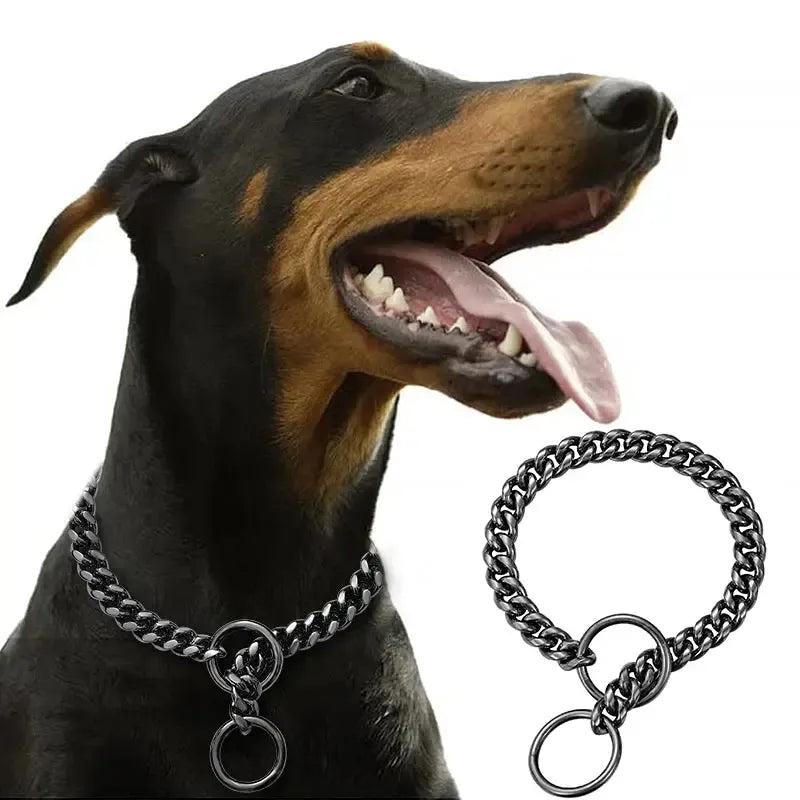Gold Chain Dog Collar for Strong Dogs – Stainless Steel