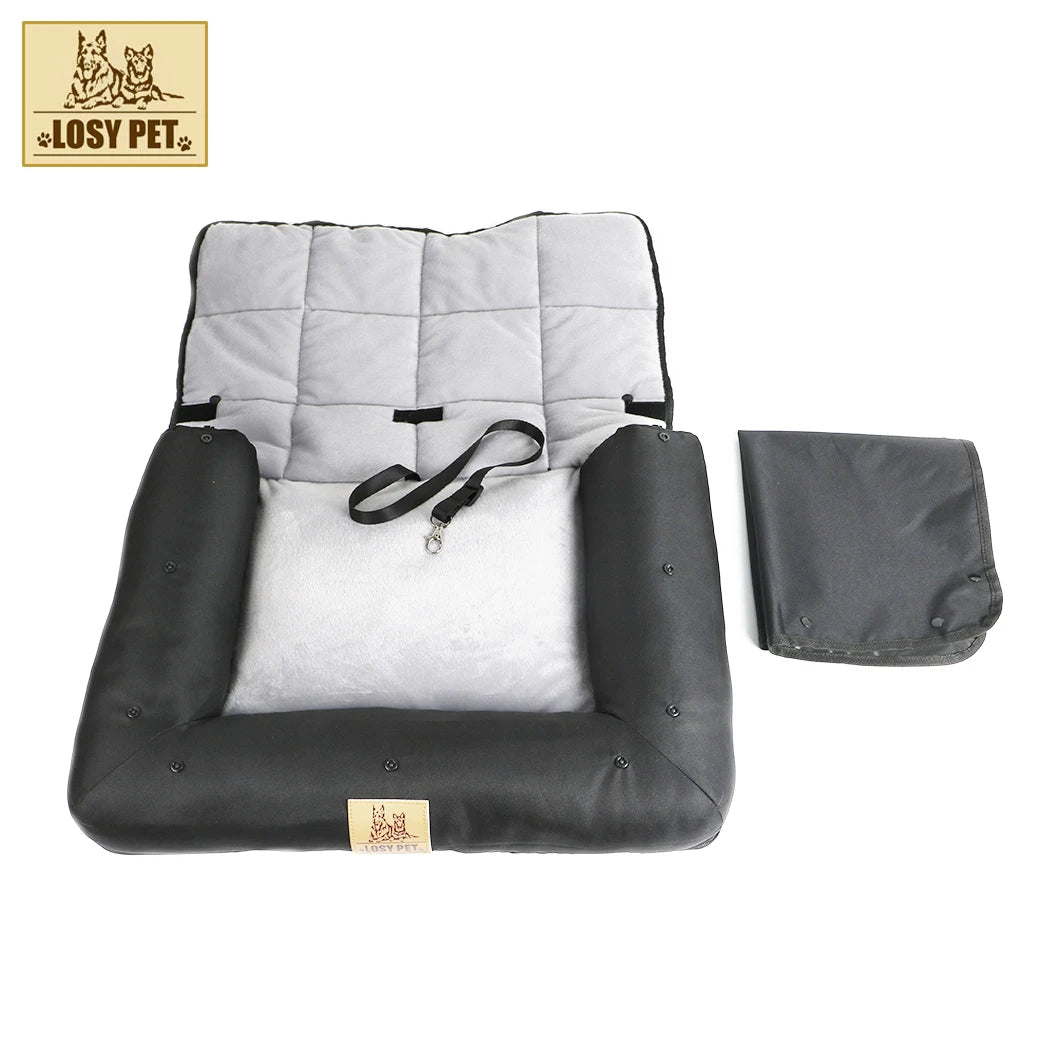 Washable Oxford Dog Car Seat With Safety Belt