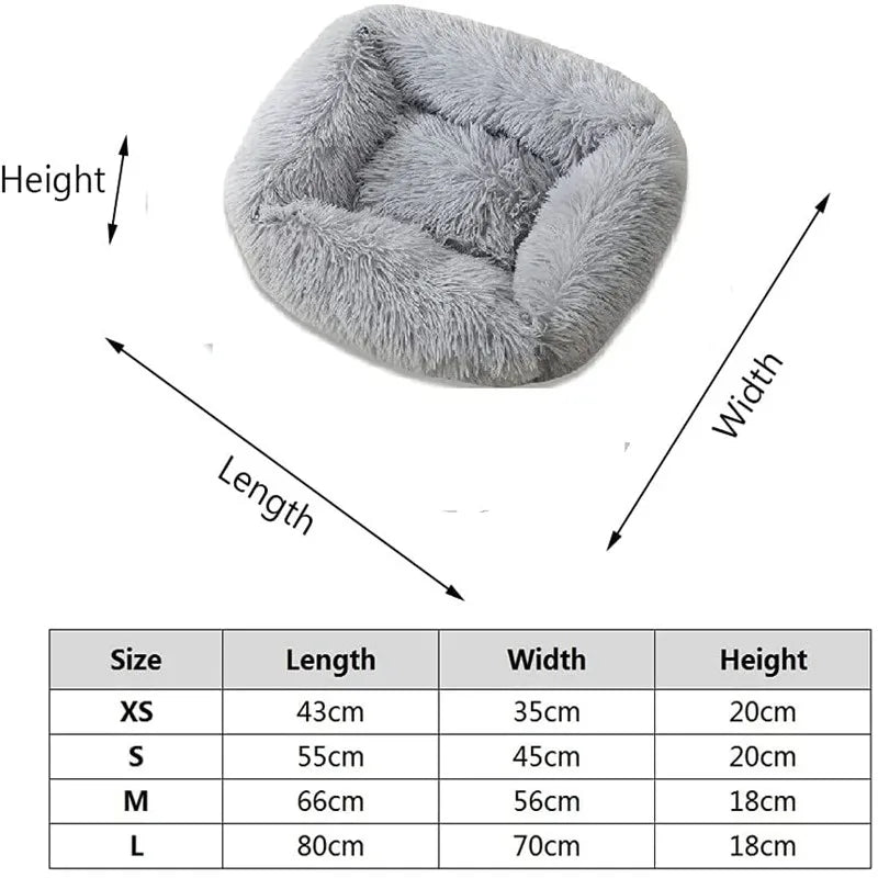 Luxury Washable Calming Dog Bed For Anxiety Relief