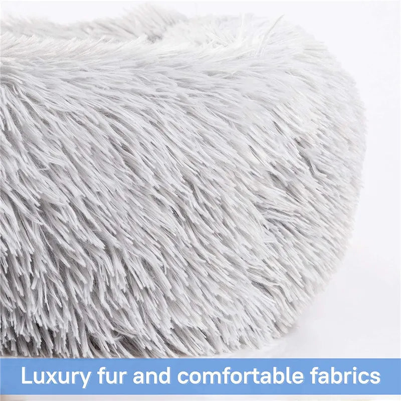 Luxury Washable Calming Dog Bed For Anxiety Relief