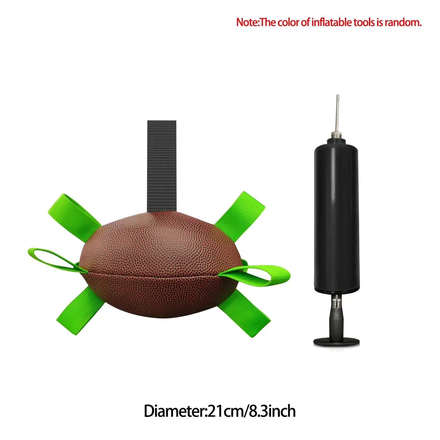 Interactive Dog Soccer Ball with Straps for Tug and Fetch