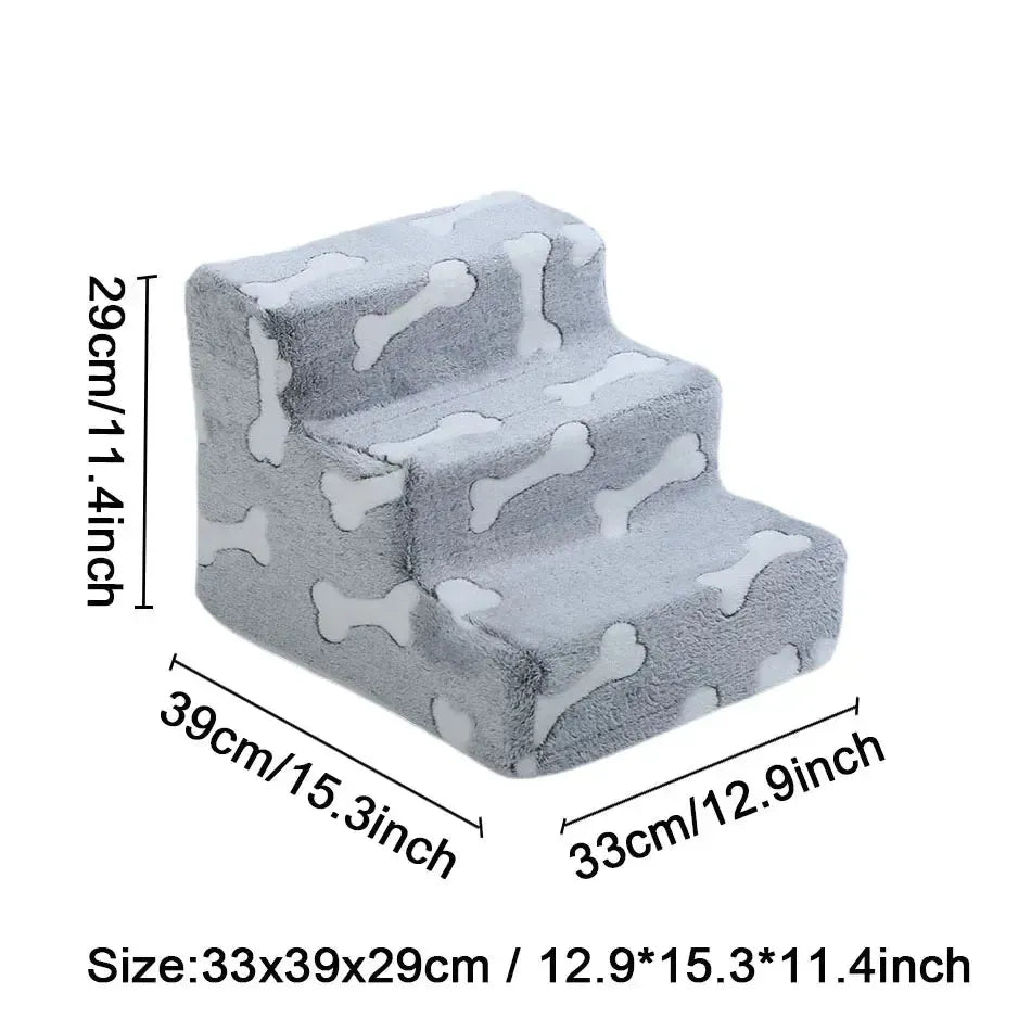 Joint safety stairs for elderly dogs with washable cover