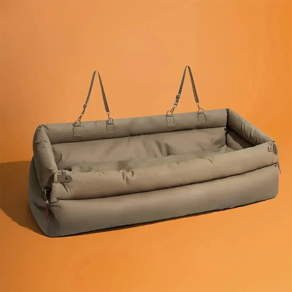 Luxury Orthopedic Washable Waterproof Dog Car Bed With Booster Support