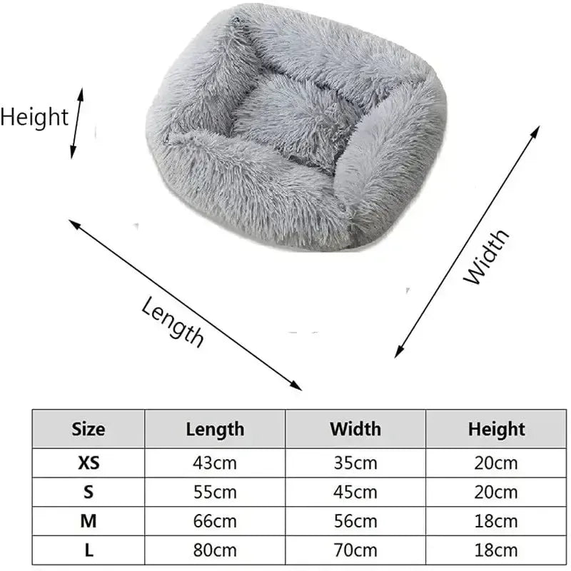 Luxury Washable Calming Dog Bed For Anxiety Relief