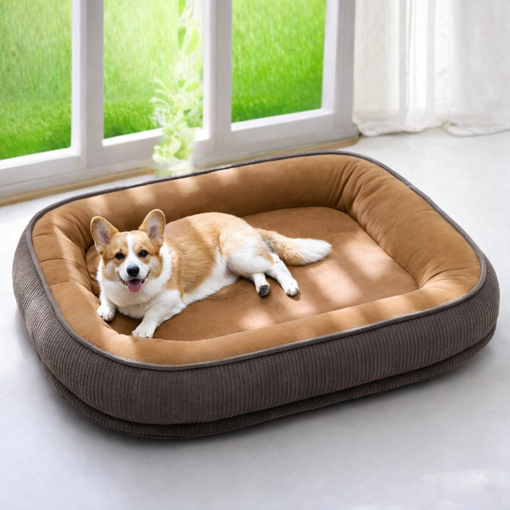 Memory Foam Dog Bed | Durable Scratch-Resistant