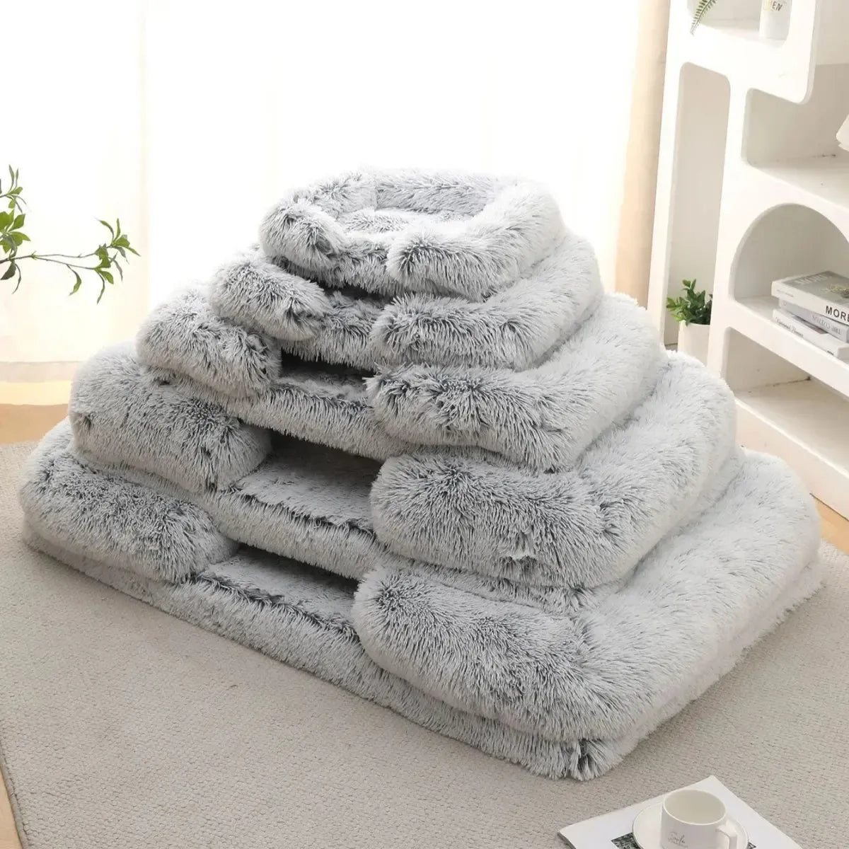 Memory Foam Orthopedic Washable Dog Bed With Removable Cover