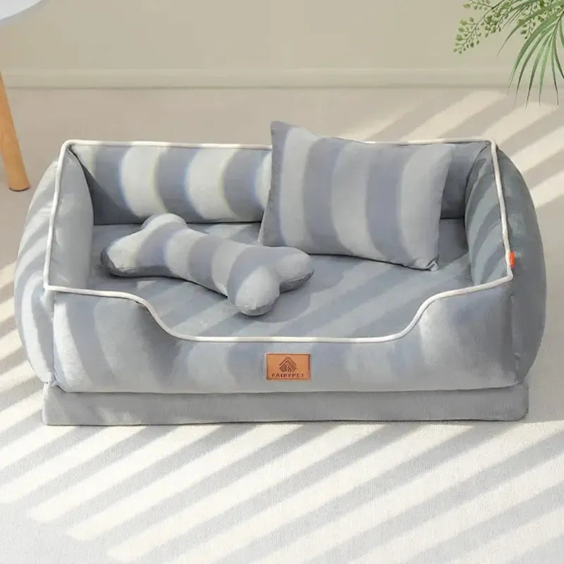 Orthopedic Dog Sofa Bed With Removable Cushion