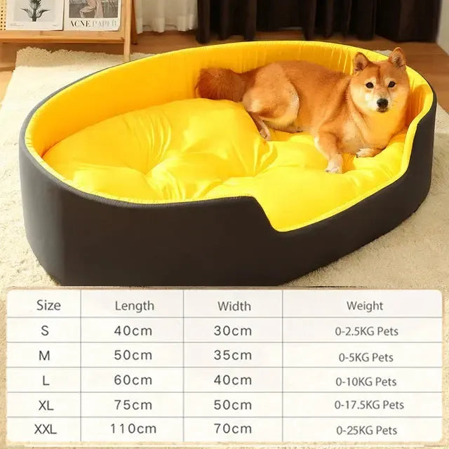Orthopedic Washable Sherpa Fleece Dog Sofa Bed
