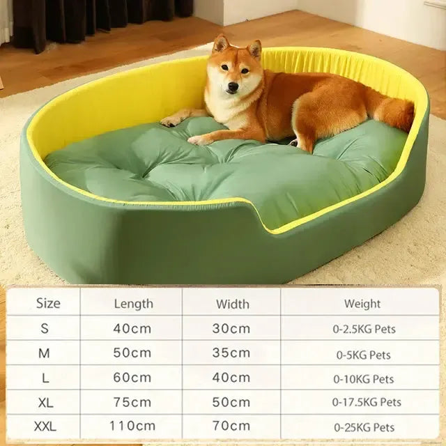 Orthopedic Washable Sherpa Fleece Dog Sofa Bed