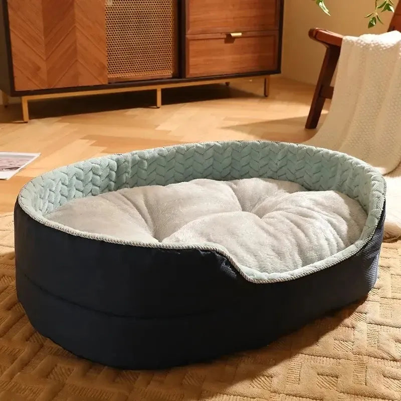 Orthopedic Washable Sherpa Fleece Dog Sofa Bed