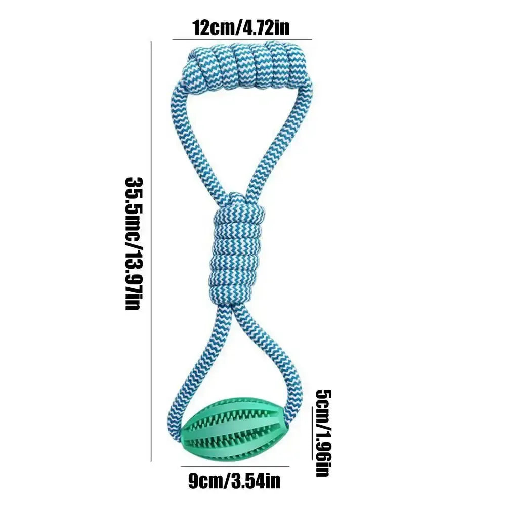 Rope Ball Chew Toy with Treat Dispenser for Medium & Large Dogs
