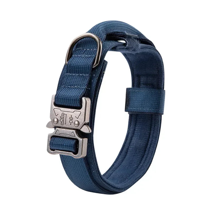 Tactical Dog Collar with Handle for Large Dogs