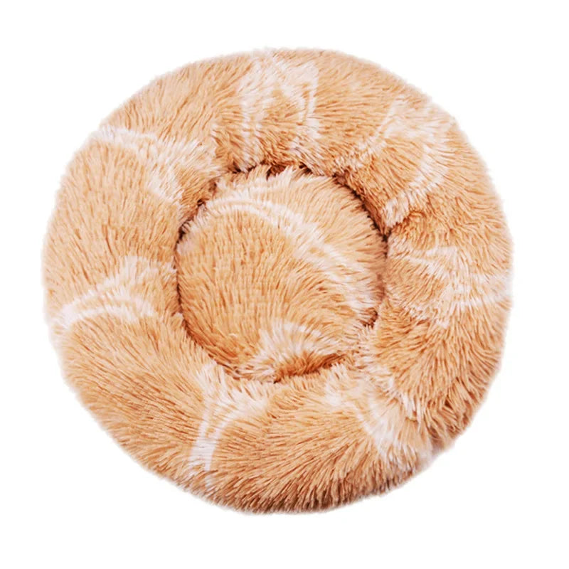 Soft Donut Dog Bed With Waterproof Non-Slip Base
