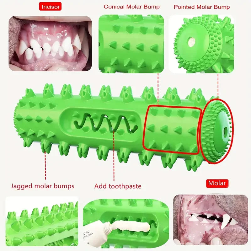 Durable Vet-Approved Dental Stick with Milk Flavor & Squeak