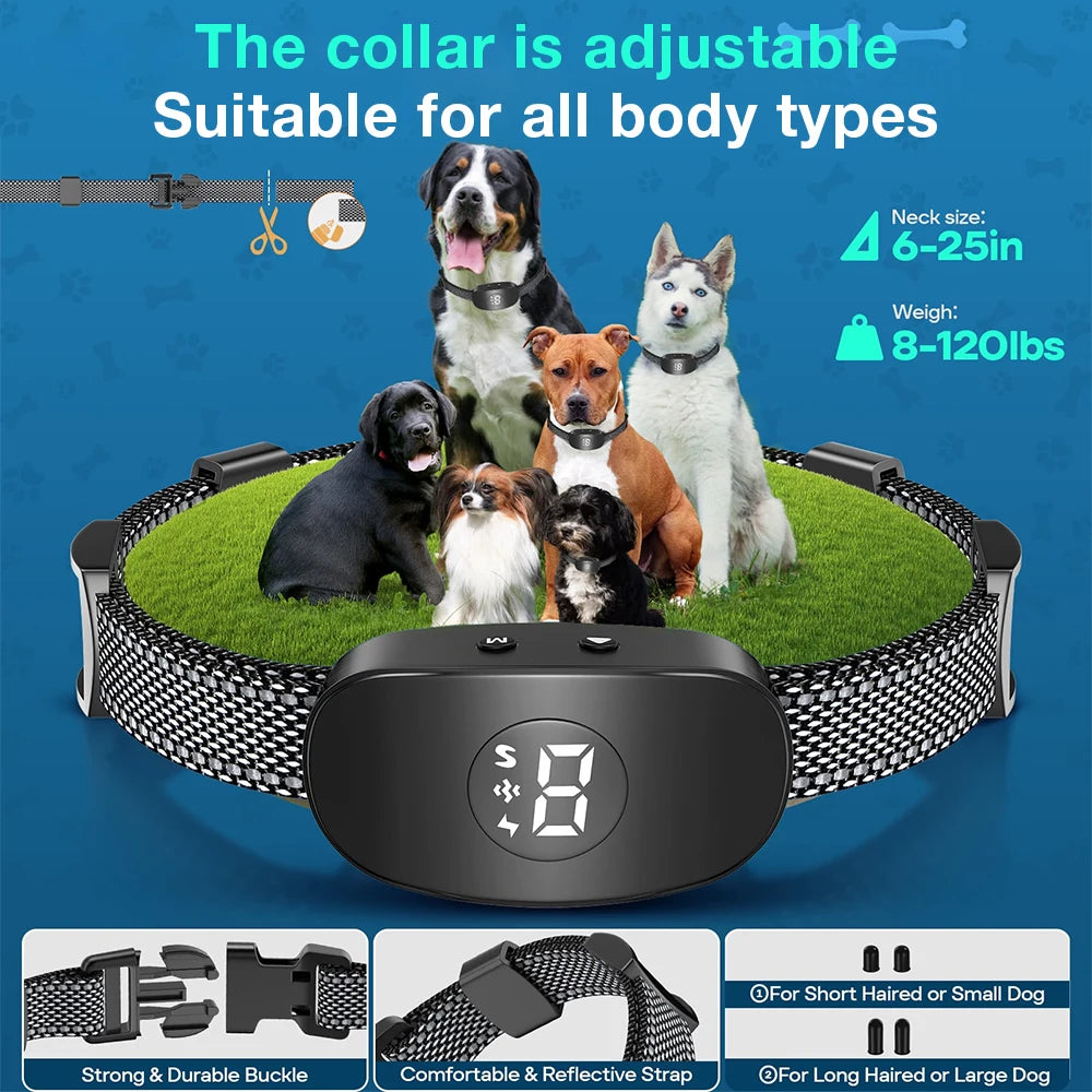 Smart Rechargeable Dog Bark Collar Adjustable