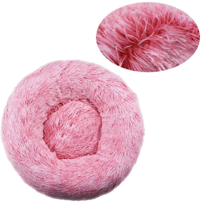 Soft Donut Dog Bed With Waterproof Non-Slip Base