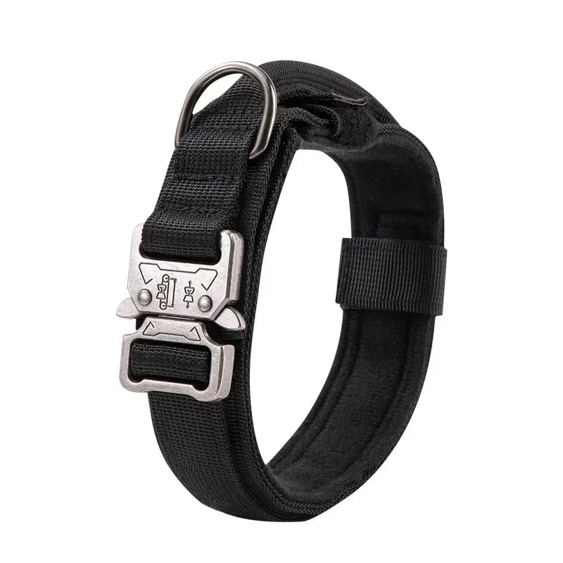 Tactical Dog Collar with Handle for Large Dogs