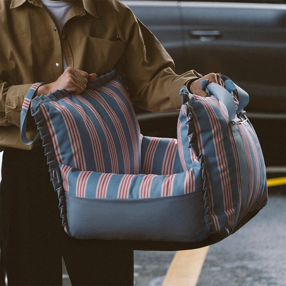 Dog Car Seat Bed Waterproof Travel with Washable Cover