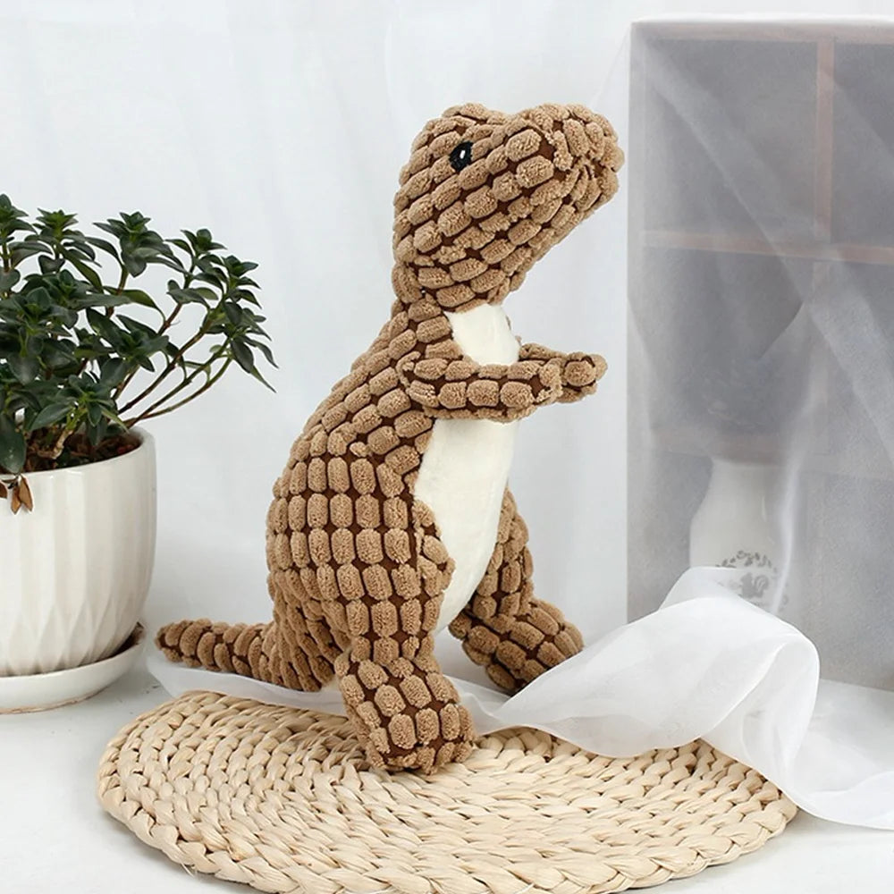 Soft Plush Dinosaur Toy With Squeaker