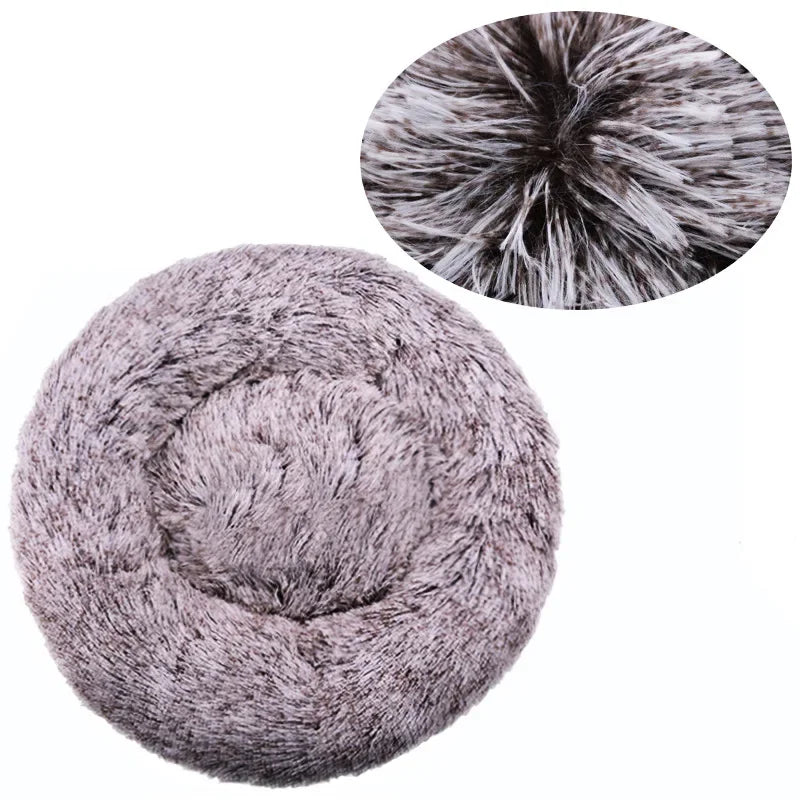Soft Donut Dog Bed With Waterproof Non-Slip Base