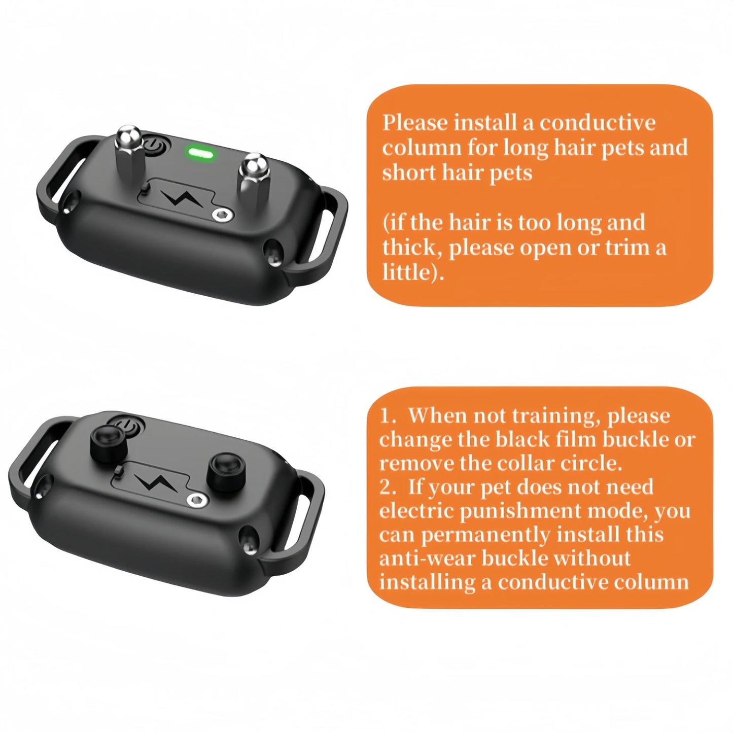 Rechargeable Waterproof Anti Bark Dog Training Collar with Remote
