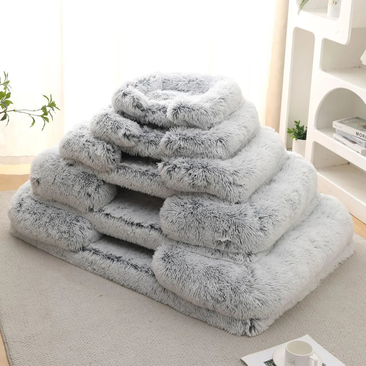 Memory Foam Orthopedic Washable Dog Bed With Removable Cover