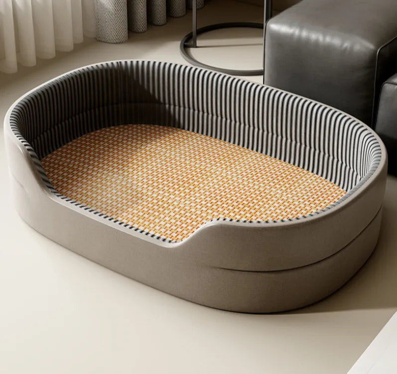 Large Dog Bed Sofa With Cooling Leather