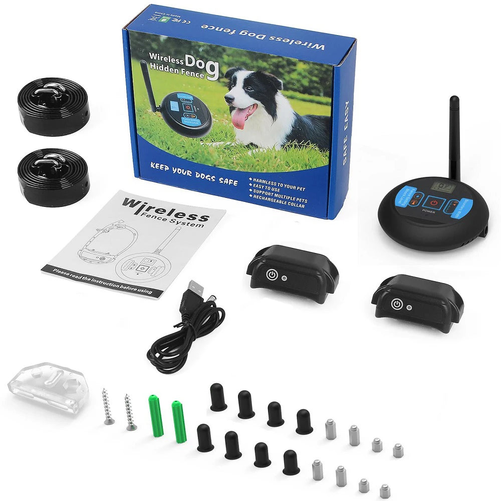 Wireless Dog Fence System with 480m Range & Training Collar