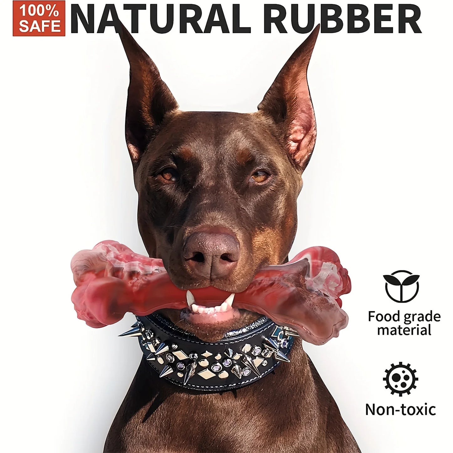 Realistic Bone Chew Toy for Large Dogs and Aggressive Chewers