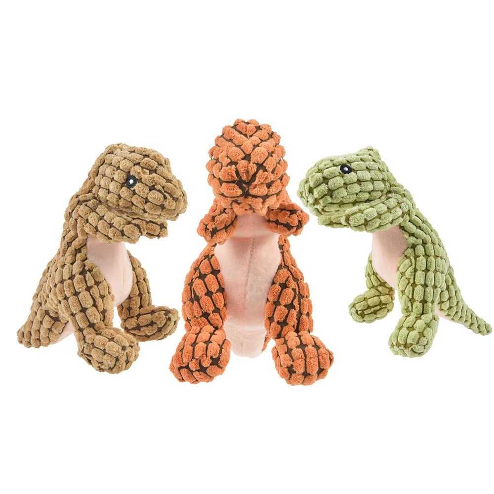 Soft Plush Dinosaur Toy With Squeaker