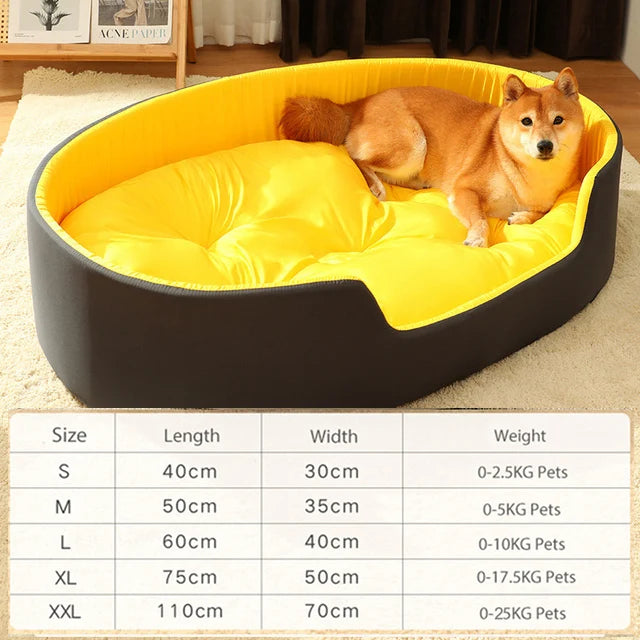 Orthopedic Washable Sherpa Fleece Dog Sofa Bed