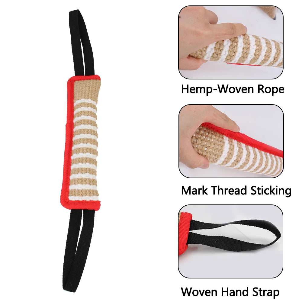 Dog Tug Toy With Dual Rope Handles