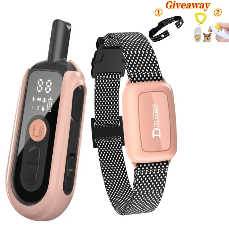 Rechargeable Waterproof Anti Bark Dog Training Collar with Remote