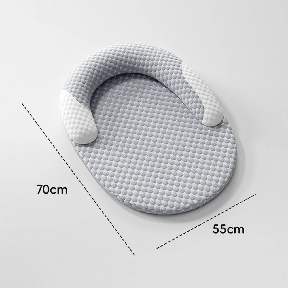 Breathable Orthopedic Dog Cooling Pad with Pillow for Crates, Floors, and Travel