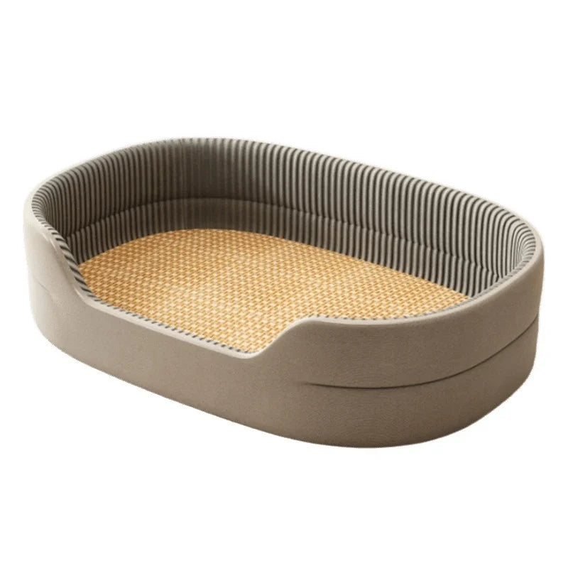 Large Dog Bed Sofa With Cooling Leather