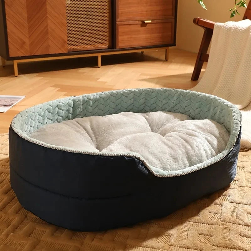 Orthopedic Washable Sherpa Fleece Dog Sofa Bed