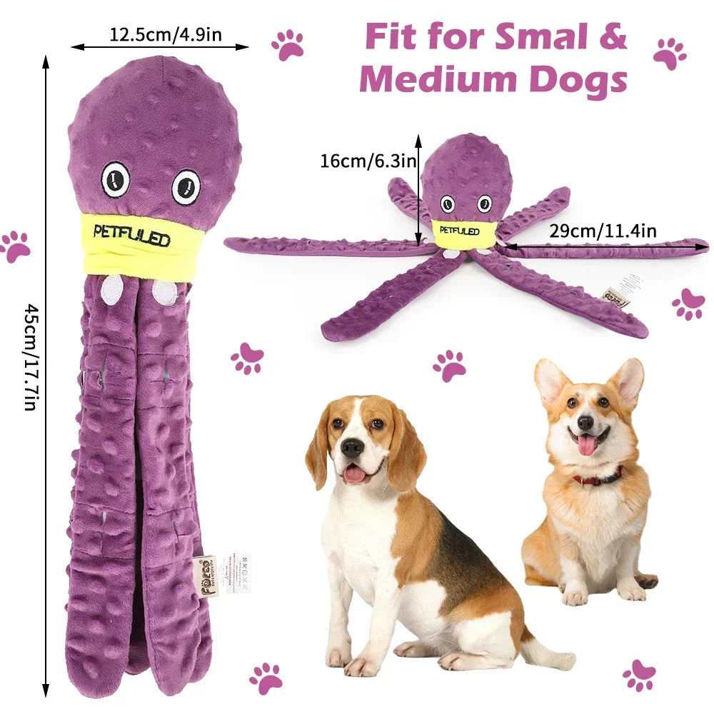 Octopus Snuffle Toy for Dogs – Interactive Puzzle & Slow Feeder