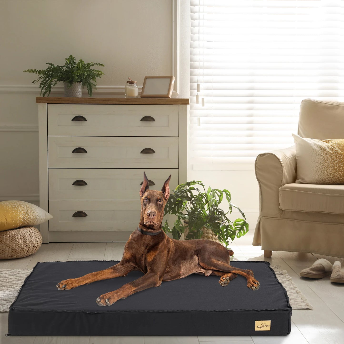 Washable Orthopedic Crate Dog Bed