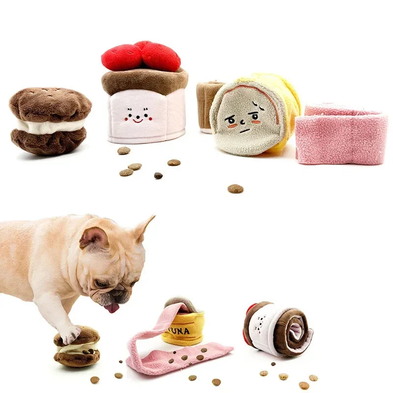 Cute Interactive Plush Puzzle Feeder Toy