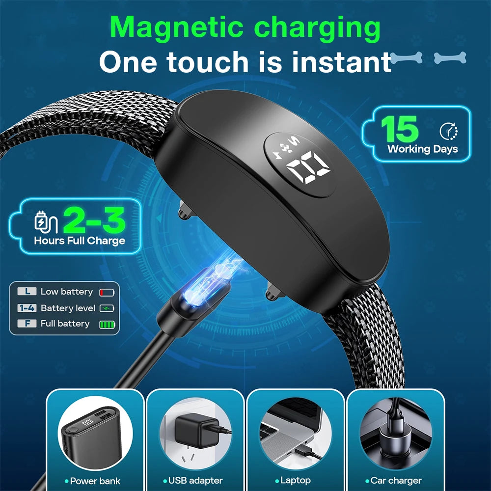 Smart Rechargeable Dog Bark Collar Adjustable