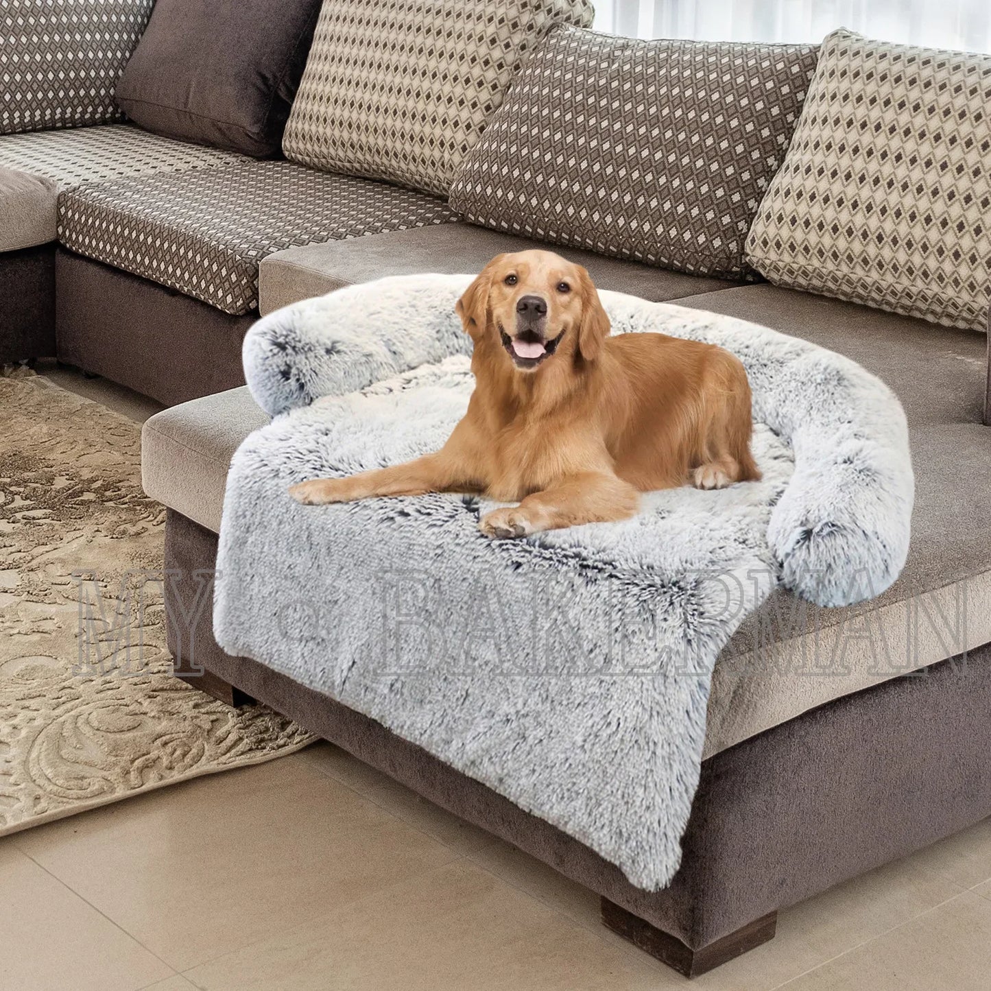 Warm Washable Dog Blanket Bed for Floors and Sofas