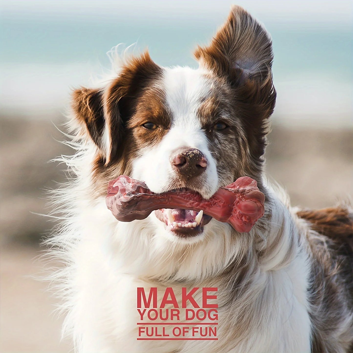Realistic Bone Chew Toy for Large Dogs and Aggressive Chewers